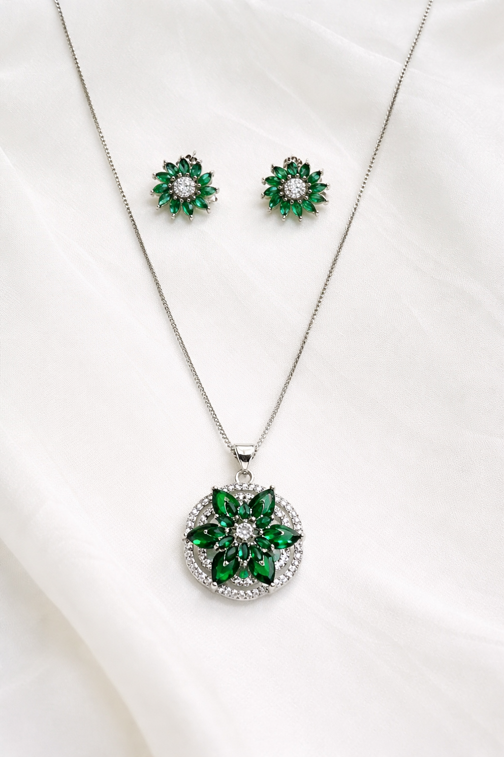 Royal emerald bloom set