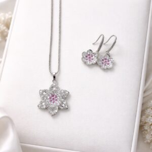 Zirconia Pink Petal set