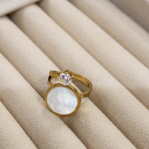 Gold Luna ring