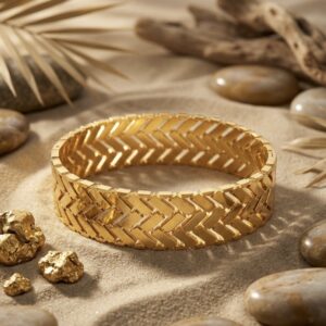 Braided gold bracelet