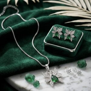 Green butterfly set