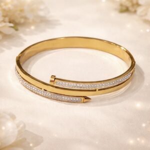 Majestic crystal nail bracelet