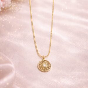 Little sun charm pendant